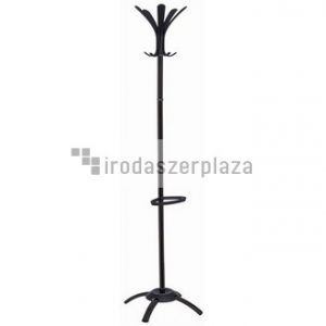 Ruhafogas, fém váz, fekete akasztókkal, ALBA "Cleo", fekete