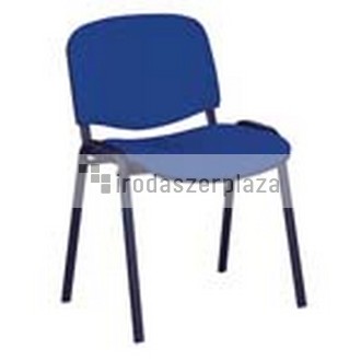 Tárgyalószék, szövetborítás, fekete fémváz, "Felicia", kék
