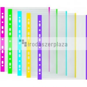 Genotherm, lefűzhető, színes szélű, A4, 40 mikron, narancsos felület, DONAU, kék