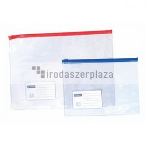 Irattartó tasak, A5, PVC, simítózáras, DONAU
