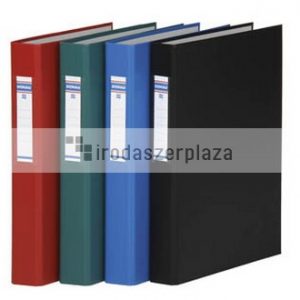 Gyűrűs könyv, 4 gyűrű, 40 mm, A4, PP/karton, DONAU, zöld