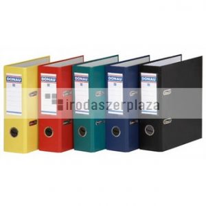 Iratrendező, 75 mm, A5, PP/karton, DONAU "Master", piros