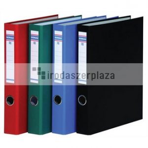 Gyűrűs könyv, 4 gyűrű, D alakú, 45 mm, A4, PP/karton, DONAU, zöld