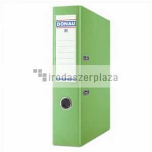 Iratrendező, 75 mm, A4, PP/karton,  DONAU "Szivárvány", világoszöld