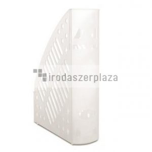 Iratpapucs, műanyag, 70 mm, DONAU, áttetsző fehér