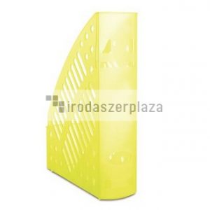 Iratpapucs, műanyag, 70 mm, DONAU, áttetsző sárga