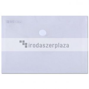 Irattartó tasak, A6, PP, patentos, DONAU, áttetsző