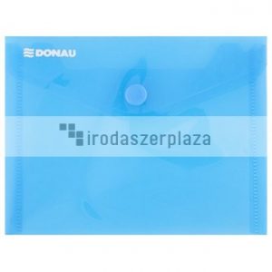 Irattartó tasak, A6, PP, patentos, DONAU, kék