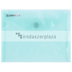 Irattartó tasak, A6, PP, patentos, DONAU, zöld