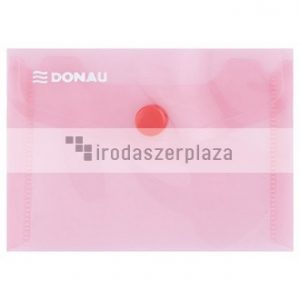 Irattartó tasak, A7, PP, patentos, DONAU, piros