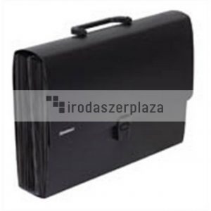 Harmonikatáska, PP, 26 zsebes, DONAU, fekete