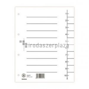 Regiszter, karton, A4, DONAU, fehér