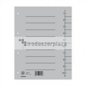 Regiszter, karton, A4, DONAU, szürke