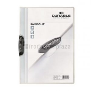 Gyorsfűző, klipes, A4, DURABLE "Swingclip® 30", fekete