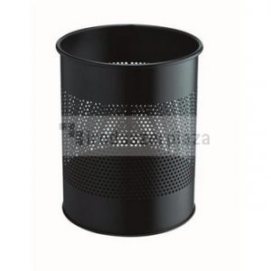 Papírkosár, fém, 15 liter, DURABLE, fekete
