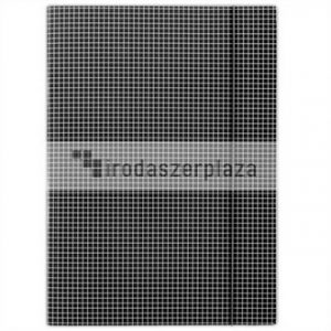 Gumis mappa, karton, A4, kockás, DONAU, fekete