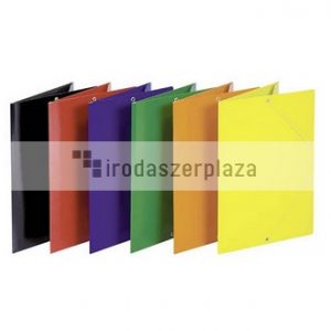 Gumis mappa, karton, A4, DONAU "Standard", piros