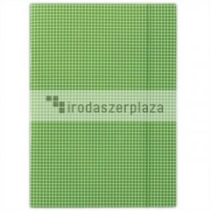 Gumis mappa, karton, A4, kockás, DONAU, zöld