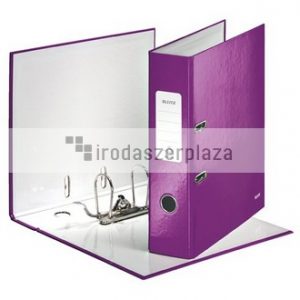 Iratrendező, 80 mm, A4, karton, LEITZ "180 Wow", lila