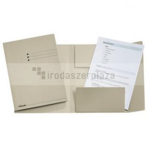 Pólyás dosszié, prespán, A4, ESSELTE, szürke