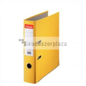 Iratrendező, 75 mm, A4, PP/karton, élvédő sínnel, ESSELTE "Economy", sárga