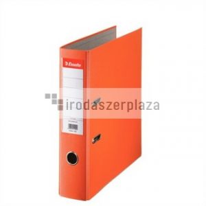 Iratrendező, 75 mm, A4, PP/karton, élvédő sínnel, ESSELTE "Economy", narancssárga