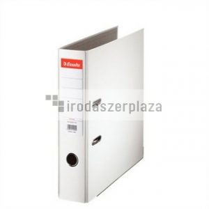 Iratrendező, 75 mm, A4, PP/karton, élvédő sínnel, ESSELTE "Economy", fehér