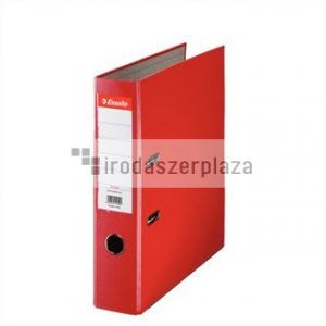 Iratrendező, 75 mm, A4, PP/karton, élvédő sínnel, ESSELTE "Economy", piros