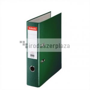 Iratrendező, 75 mm, A4, PP/karton, élvédő sínnel, ESSELTE "Economy", zöld