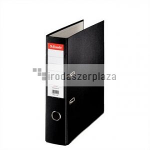 Iratrendező, 75 mm, A4, PP/karton, élvédő sínnel, ESSELTE "Economy", fekete