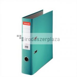Iratrendező, 75 mm, A4, PP/karton, élvédő sínnel, ESSELTE "Economy", türkiz
