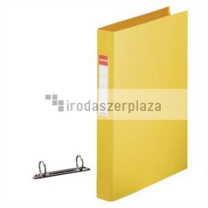 Gyűrűs könyv, 2 gyűrű, 42 mm, A4, PP, ESSELTE "Standard", Vivida sárga