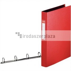 Gyűrűs könyv, 4 gyűrű, 42 mm, A4, PP, ESSELTE "Standard", Vivida piros