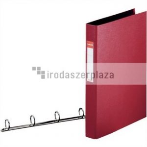 Gyűrűs könyv, 4 gyűrű, 42 mm, A4, PP, ESSELTE "Standard", bordó