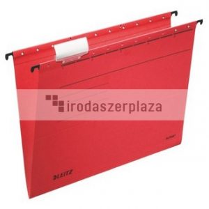Függőmappa, karton, A4, LEITZ "Alpha Standard", piros
