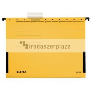 Függőmappa, oldalvédelemmel, karton, A4, LEITZ "Alpha", sárga