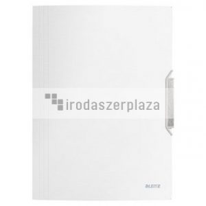 Gumis mappa, PP, A4, LEITZ "Style", kristályfehér