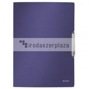 Gumis mappa, PP, A4, LEITZ "Style", titánkék