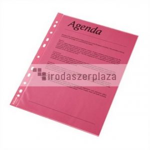 Genotherm, lefűzhető, A4, 55 mikron, víztiszta felület, ESSELTE, piros