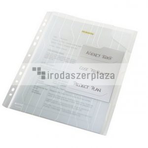 Rendszerező genotherm, lefűzhető, A4, 200 mikron, narancsos felület, LEITZ "CombiFile", áttetsző