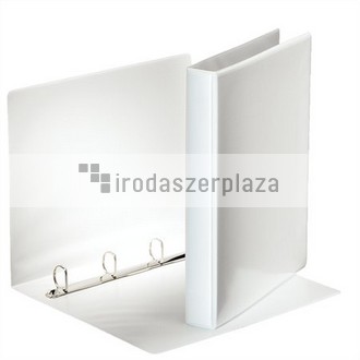 Gyűrűs könyv, panorámás, 4 gyűrű, D alakú, 40 mm, A4, PP, ESSELTE, fehér