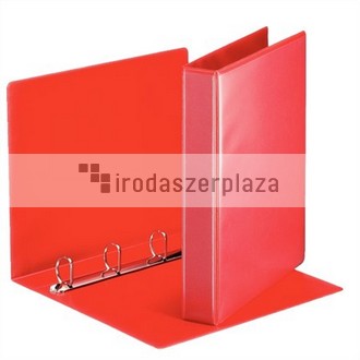 Gyűrűs könyv, panorámás, 4 gyűrű, D alakú, 50 mm, A4, PP, ESSELTE, piros