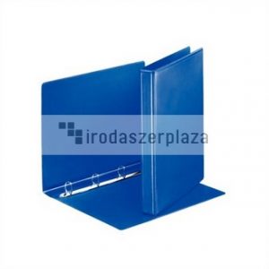 Gyűrűs könyv, panorámás, 4 gyűrű, D alakú, 35 mm, A4, PP, ESSELTE, kék