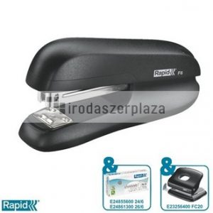 Tűzőgép, 24/6, 26/6, 20 lap, RAPID "F6", fekete