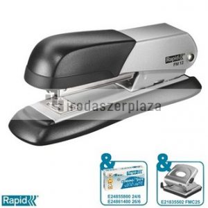 Tűzőgép, 24/6, 26/6, 25 lap, RAPID "FM12", ezüst