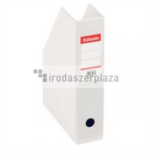 Iratpapucs, PVC/karton, 70 mm, összehajtható, ESSELTE, Vivida fehér