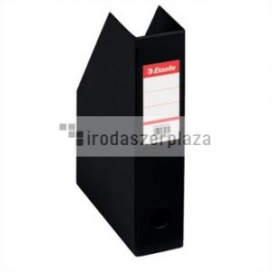 Iratpapucs, PVC/karton, 70 mm, összehajtható, ESSELTE, Vivida fekete