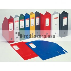 Iratpapucs, PVC/karton, 100 mm, összehajtható, ESSELTE, Vivida piros