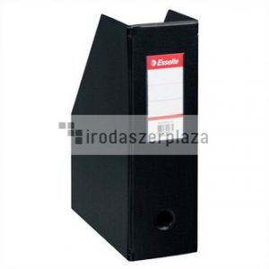 Iratpapucs, PVC/karton, 100 mm, összehajtható, ESSELTE, Vivida fekete