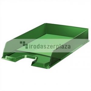 Irattálca, műanyag, ESSELTE "Europost", áttetsző zöld